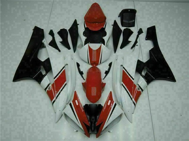 R6 2006-2007 Vollverkleidung - Rot Weiß R6 2006-2007 Vollverkleidung - Rot Weiß