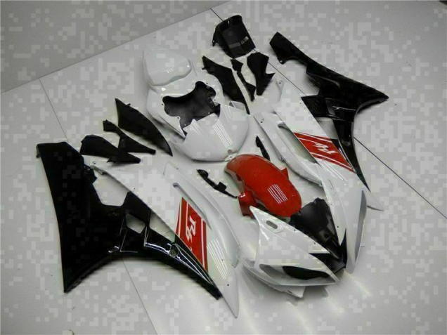 R6 2006-2007 Vollverkleidung - Weiß Schwarz R6 2006-2007 Vollverkleidung - Weiß Schwarz