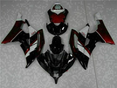 R6 2008-2016 Motorrad Vollverkleidung - Schwarz