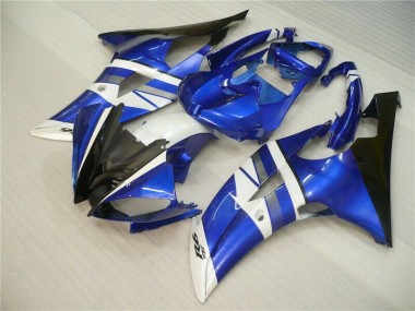R6 2008-2016 Verkleidung - Blau Weiß Schwarz