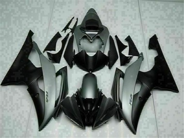 R6 2008-2016 Verkleidung - Grau Schwarz