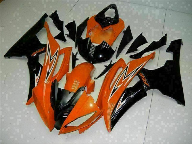 R6 2008-2016 Verkleidungen - Orange Schwarz R6 2008-2016 Verkleidungen - Orange Schwarz