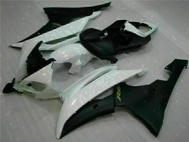 R6 2008-2016 Verkleidungen & Plastik - Weiß Schwarz