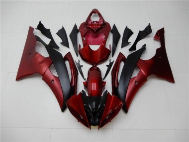 R6 2008-2016 Verkleidungen - Rot Schwarz