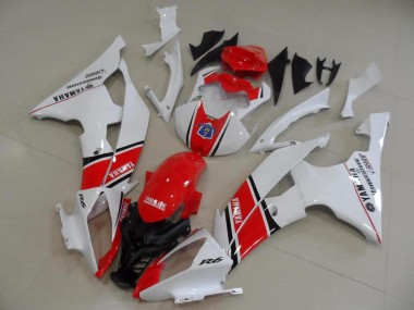 R6 2008-2016 Verkleidungen - Rot Weiß OEM Stil