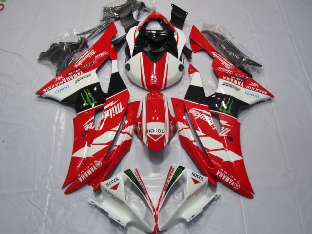 R6 2008-2016 Verkleidungen - Rot Weiß Rocol R6 2008-2016 Verkleidungen - Rot Weiß Rocol