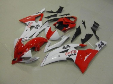 R6 2008-2016 Verkleidungen - Weiß Rot Coca Cola Zero 44