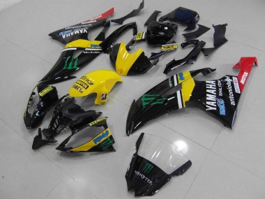 R6 2008-2016 Vollverkleidung - Gelb Monster
