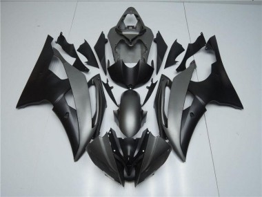 R6 2008-2016 Vollverkleidung - Grau Schwarz