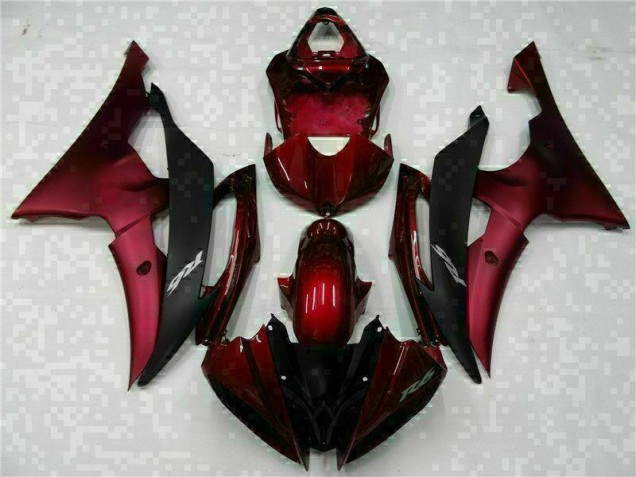 R6 2008-2016 Vollverkleidung - Rot Schwarz