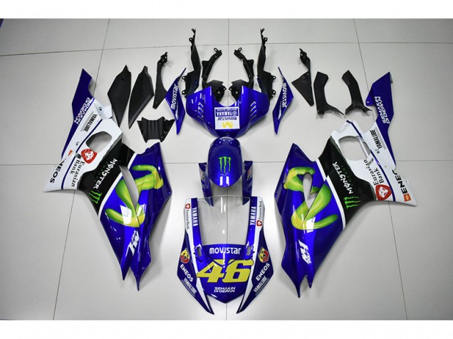 R6 2017-2023 Verkleidungen - Monster Blau Movistar 46 R6 2017-2023 Verkleidungen - Monster Blau Movistar 46