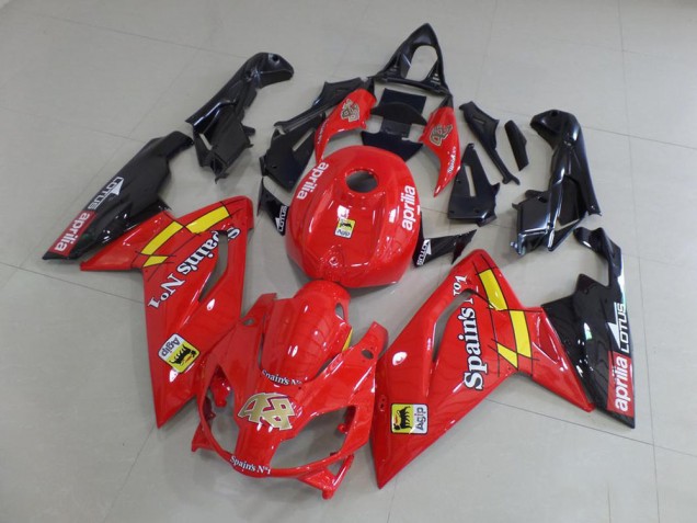 RS 125 2006-2011 Verkleidungen - Rot und Schwarz RS 125 2006-2011 Verkleidungen - Rot und Schwarz