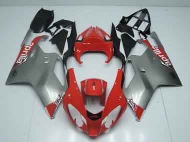 RSV 1000 2003-2006 Verkleidungen - Silber Und Rot