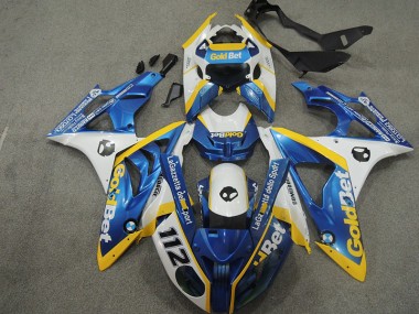 S1000RR 2009-2014 Verkleidungen - Weiß Blau GoldBet 112