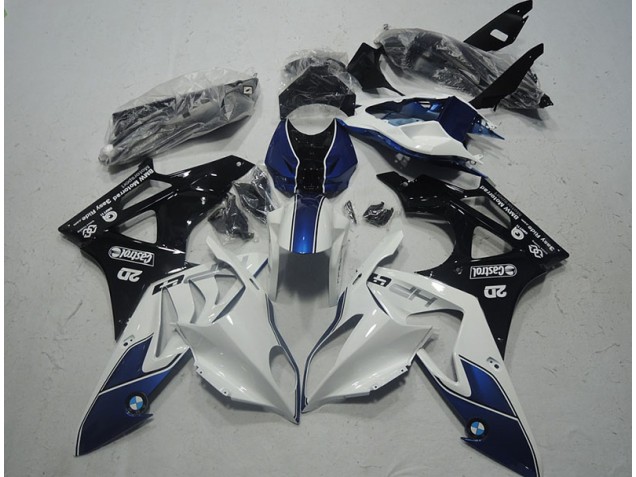 S1000RR 2009-2014 Verkleidungen - Weiß Blau S1000RR 2009-2014 Verkleidungen - Weiß Blau