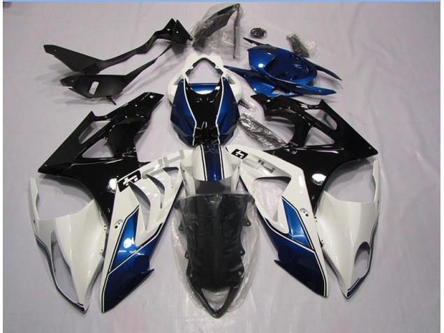 S1000RR 2009-2014 Vollverkleidung - Weiß Blau S1000RR 2009-2014 Vollverkleidung - Weiß Blau