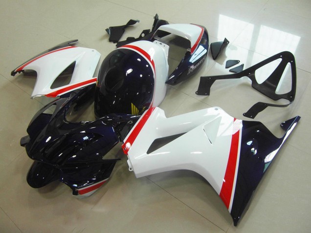 VFR 800 2002-2013 Verkleidungen - Weiß Dunkel Blau VFR 800 2002-2013 Verkleidungen - Weiß Dunkel Blau