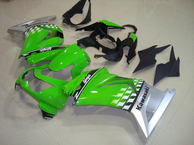 ZX 250R 2008-2012 Verkleidungen - Grün Silber