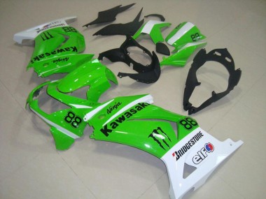 ZX 250R 2008-2012 Verkleidungen - Grün und Weiß