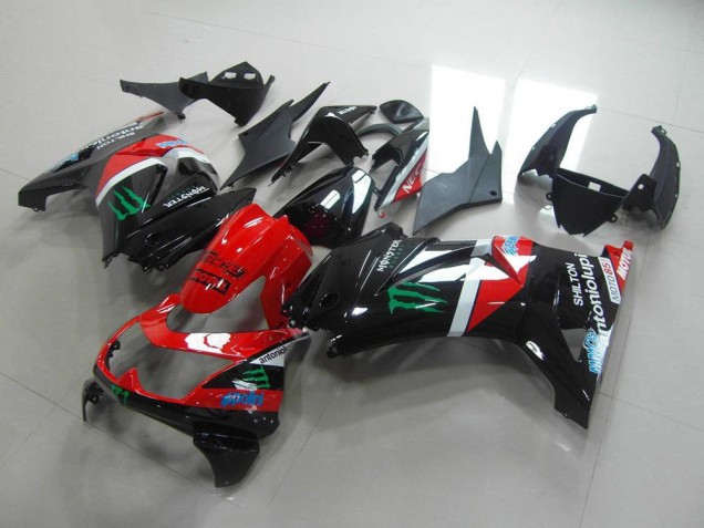 ZX 250R 2008-2012 Verkleidungen - Rot und Schwarz Monster ZX 250R 2008-2012 Verkleidungen - Rot und Schwarz Monster