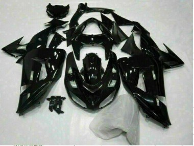 ZX10R 2006-2007 Verkleidungen - Glänzend Schwarz
