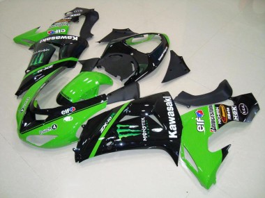 ZX10R 2006-2007 Verkleidungen - Grünes Monster