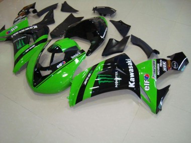 ZX10R 2006-2007 Verkleidungen - Grünes Monsterrennen