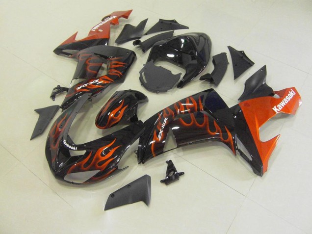 ZX10R 2006-2007 Verkleidungen - Orange Flamme ZX10R 2006-2007 Verkleidungen - Orange Flamme