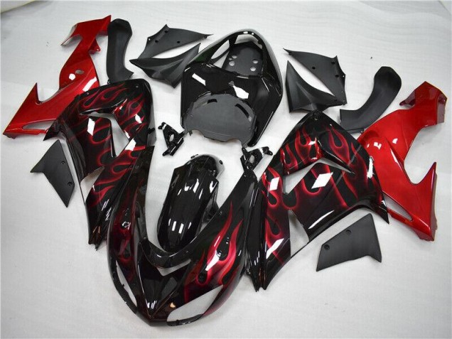 ZX10R 2006-2007 Verkleidungen - Rot Flamme ZX10R 2006-2007 Verkleidungen - Rot Flamme