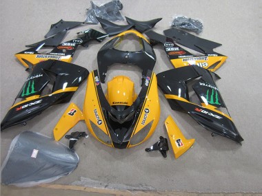 ZX10R 2006-2007 Verkleidungen - Schwarz Gelb Touch4 Monster