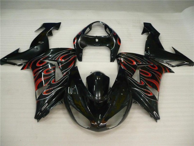 ZX10R 2006-2007 Verkleidungen - Schwarz Grau Rot ZX10R 2006-2007 Verkleidungen - Schwarz Grau Rot