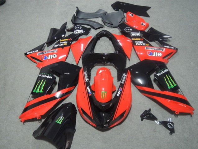 ZX10R 2006-2007 Verkleidungen - Schwarz Rote Touch4 Monster ZX10R 2006-2007 Verkleidungen - Schwarz Rote Touch4 Monster
