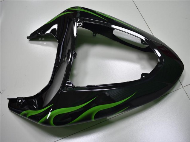 ZX10R 2006-2007 Verkleidungen - Schwarze Grüne Flamme ZX10R 2006-2007 Verkleidungen - Schwarze Grüne Flamme