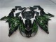 ZX10R 2006-2007 Verkleidungen - Schwarze Grüne Flamme ZX10R 2006-2007 Verkleidungen - Schwarze Grüne Flamme