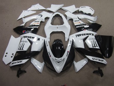 ZX10R 2006-2007 Verkleidungen - Weiß Touch4 Monster