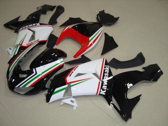 ZX10R 2006-2007 Verkleidungen - Weiß Und Schwarz ZX10R 2006-2007 Verkleidungen - Weiß Und Schwarz