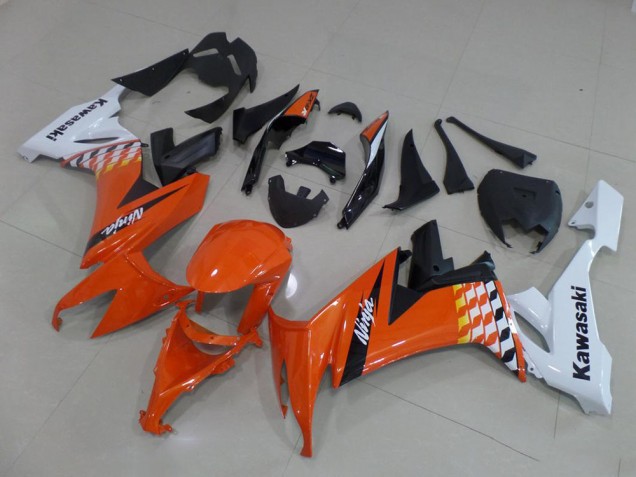 ZX10R 2008-2010 Verkleidungen - Orange und Weiß ZX10R 2008-2010 Verkleidungen - Orange und Weiß