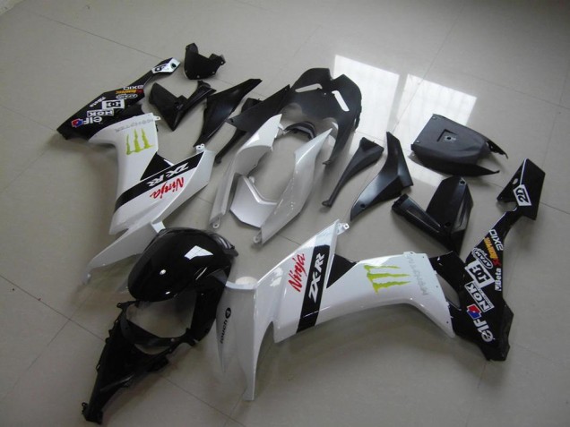 ZX10R 2008-2010 Verkleidungen - Weiß Monster ZX10R 2008-2010 Verkleidungen - Weiß Monster