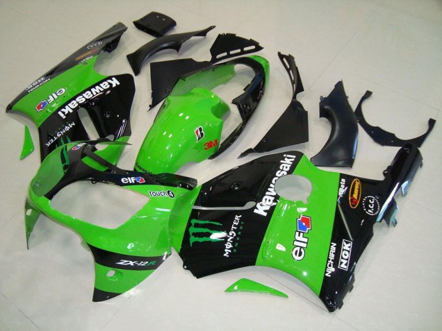 ZX12R 2000-2001 Verkleidungen - Grünes Monster