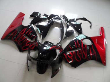 ZX12R 2000-2001 Verkleidungen - Rot Flamme