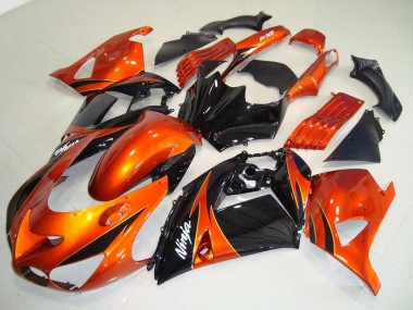ZX14R ZZR 1400 2006-2011 Verkleidungen - Orange Schwarz