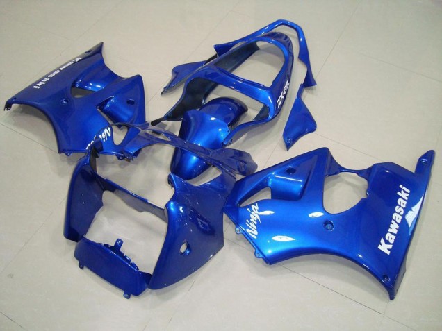 ZX6R 2000-2002 Verkleidungen - Blau mit Weißen Aufklebern ZX6R 2000-2002 Verkleidungen - Blau mit Weißen Aufklebern