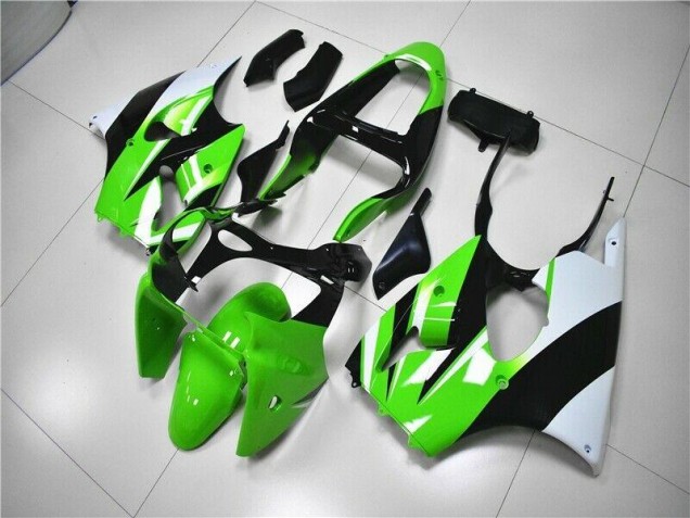 ZX6R 2000-2002 Verkleidungen - Grün Weiß Schwarz ZX6R 2000-2002 Verkleidungen - Grün Weiß Schwarz