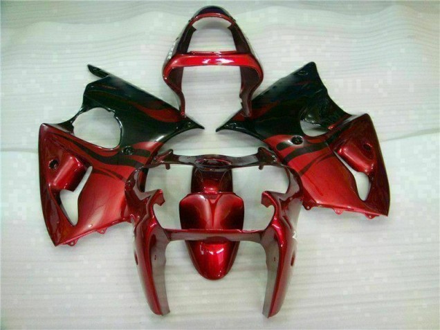 ZX6R 2000-2002 Verkleidungen - Rot Schwarz