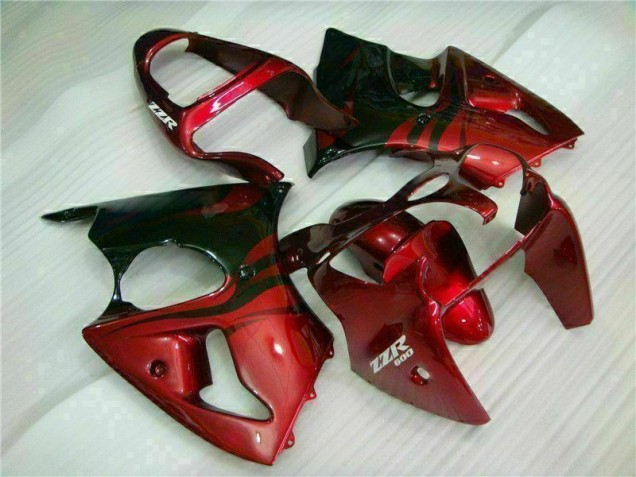 ZX6R 2000-2002 Verkleidungen - Rot Schwarz