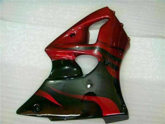 ZX6R 2000-2002 Verkleidungen - Rot Schwarz