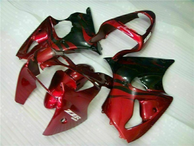 ZX6R 2000-2002 Verkleidungen - Rot Schwarz