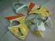 ZX6R 2000-2002 Verkleidungen - Weiß Gelb Flamme ZX6R 2000-2002 Verkleidungen - Weiß Gelb Flamme