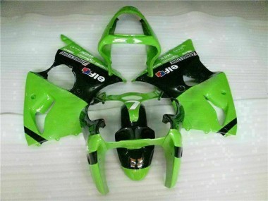 ZX6R 2000-2002 Vollverkleidung - Grün Schwarz