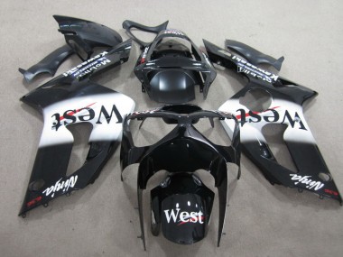 ZX6R 2003-2004 Verkleidungen - Schwarzer West Ninja 636